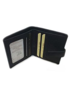 8€ | Monedero tarjetero para hombre - J. L. Piel |  Color  Negro Tipo de cierre Cierre de cremallera Material Piel