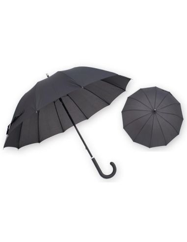 Paraguas para Hombre Largo Liso Negro Kronos