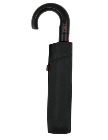 Paraguas Plegable para hombre Negro detallas en Rojo