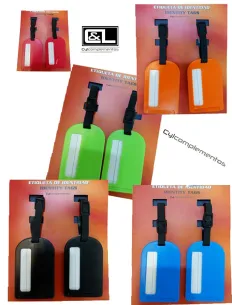 Tarjetero Identificador Equipajes Colores