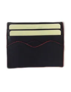 Monedero Tarjetero de Piel Traf Canteo Rojo 2