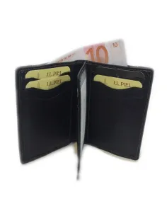 Cartera de Piel Sin Monedero y Cierre con Goma 2