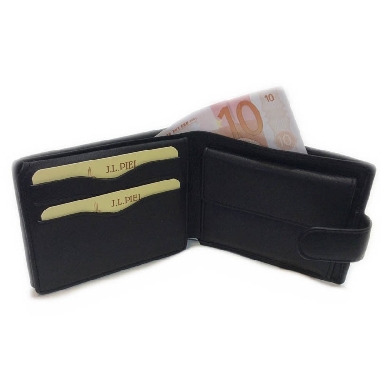 Americana de Piel con Monedero Classic Negra