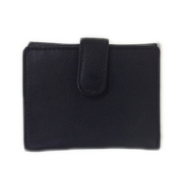 Cartera Monedero Detras de Piel Classic en Negro