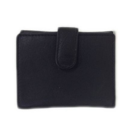 Cartera Monedero Detras de Piel Classic en Negro
