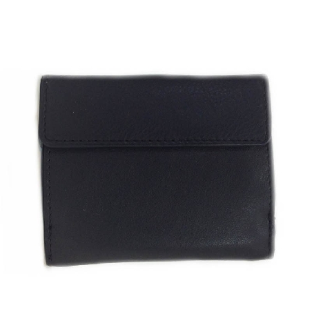 Cartera Monedero Detras de Piel Classic en Negro