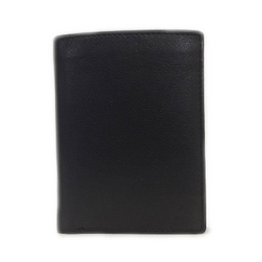 Billetera de Piel sin Monedero Classic en Negra