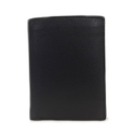 Billetera de Piel sin Monedero Classic en Negra