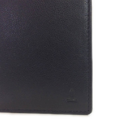 Billetera de Piel sin Monedero Classic en Negra