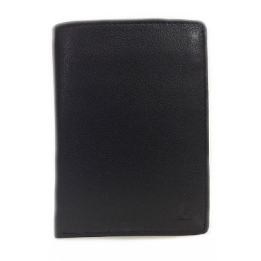 Cartera de Piel Multiapartados Classic en Negra