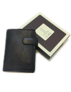 Cartera de Piel con Monedero dentro Classic en Negro JL 2