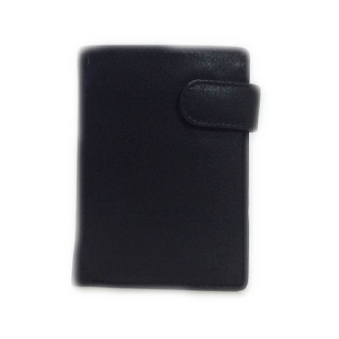 Cartera de Piel con Monedero dentro Classic en Negro JL