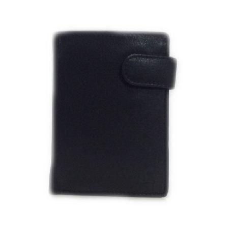 Cartera de Piel con Monedero dentro Classic en Negro JL