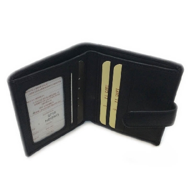 Cartera Monedero detras de Piel Classic en Negro JL