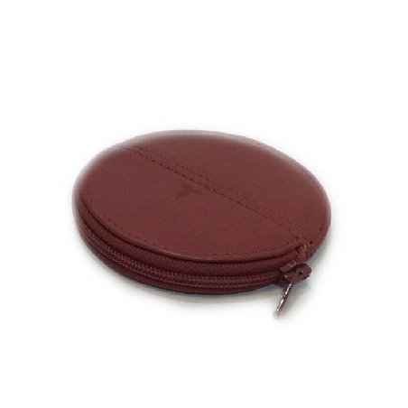 Monedero de Piel tipo Galleta en Rojo JL
