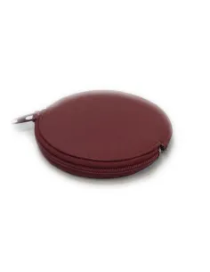 Monedero de Piel tipo Galleta en Rojo JL 2