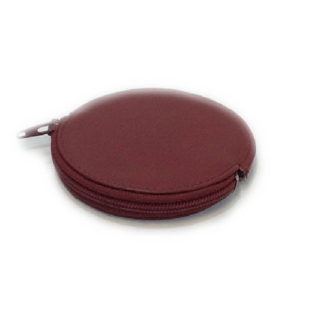 Monedero de Piel tipo Galleta en Rojo JL