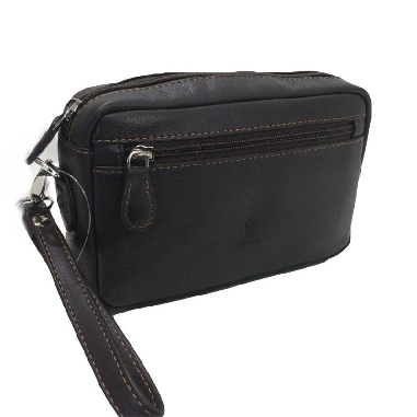 Bolso de Mano en Piel para Hombre Tamaño Medio JL