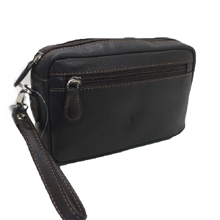Bolso de Mano en Piel para Hombre Tamaño Medio JL