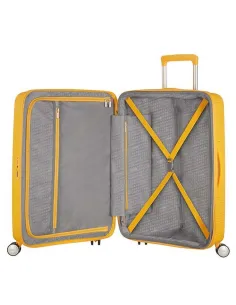 Maleta Mediana American Tourister Soundbox Dorado 2