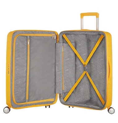 Maleta Mediana American Tourister Soundbox Dorado