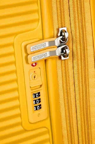 Maleta Mediana American Tourister Soundbox Dorado