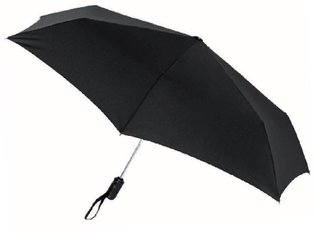 Paraguas de Vogue Plegable Automático en Negro
