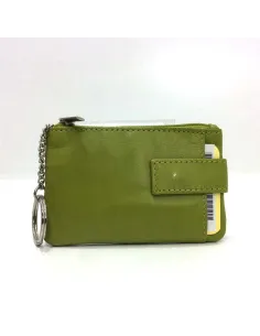 Monedero de Piel Classic con 2 Cremalleras y Trabilla Lima
