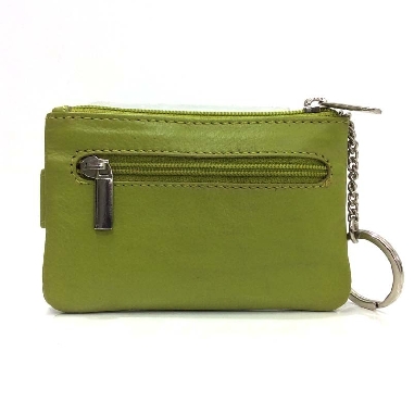 Monedero de Piel Classic con 2 Cremalleras y Trabilla Lima