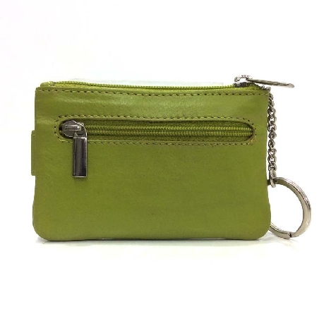 Monedero de Piel Classic con 2 Cremalleras y Trabilla Lima