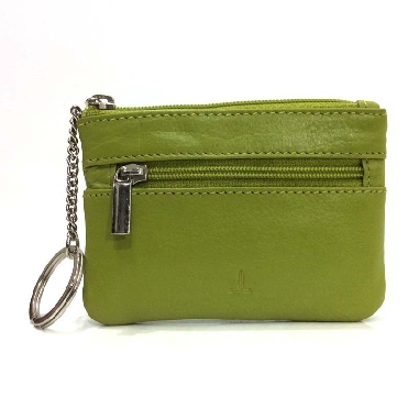 Monedero de Piel Classic con 2 Cremalleras Lima
