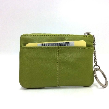 Monedero de Piel Classic con 2 Cremalleras Lima