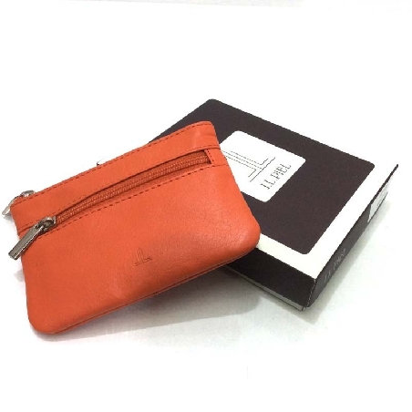 Monedero de Piel Classic con 2 Cremalleras Lima