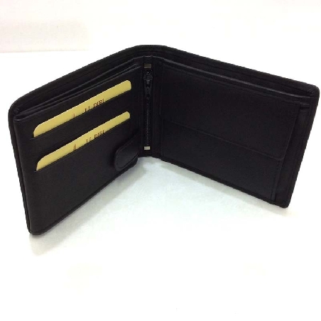 Americana Grande con Monedero Piel JL Classic Negra