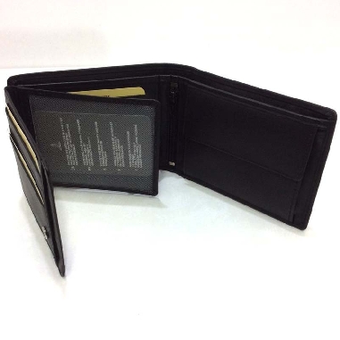 Americana Grande con Monedero Piel JL Classic Negra