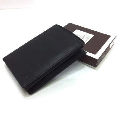 Billetera Grande con Monedero Piel JL Classic Negra