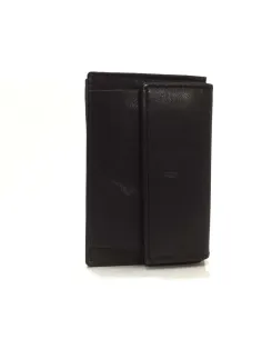Llavero con Monedero y Billetero Piel Jl Classic Negro 2
