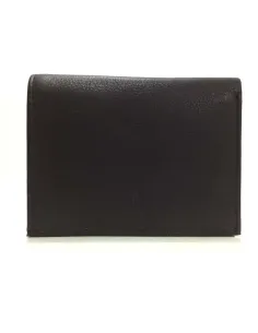 Monedero Billetero plano de Piel JL Classic Negro