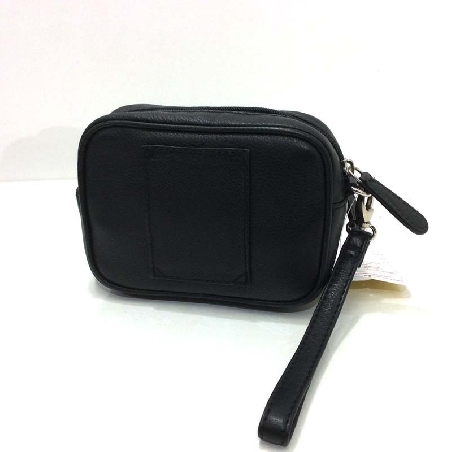 Bolso de Mano para Hombre en Piel de JL Negro