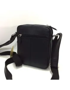 Bolso Bandolera de Piel JL Pequeño Negro 2