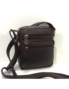 Bolso Bandolera de Piel JL Pequeño en Marron
