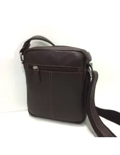 Bolso Bandolera de Piel JL Pequeño en Marron 2