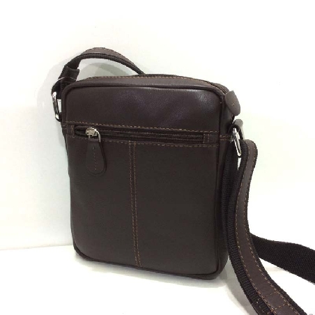 Bolso Bandolera de Piel JL Pequeño en Marron
