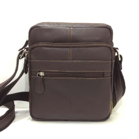 Bolso Bandolera de Piel JL Mediano en Marron