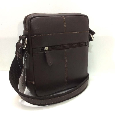 Bolso Bandolera de Piel JL Mediano en Marron