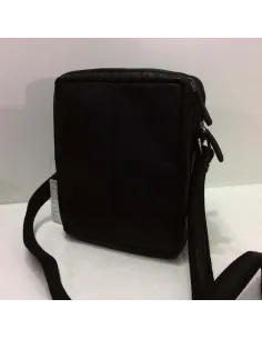 Bolso Bandolera de Piel JL Mediano Multiapartados Negro 2