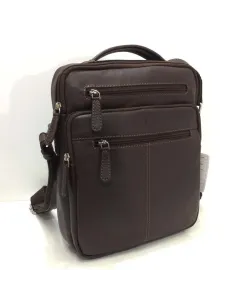 Bolso Bandolera Grande en Piel JL color Marron