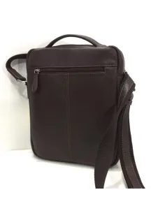 Bolso Bandolera Grande en Piel JL color Marron 2