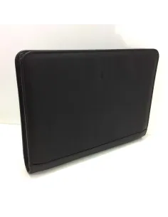 Carpeta con cremallera Portadocumentos de Piel JL Negra