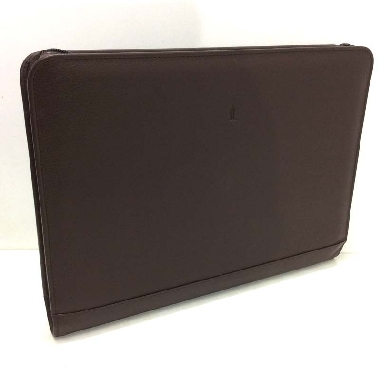 Carpeta con Cremallera Portadocumentos en Piel JL Marron